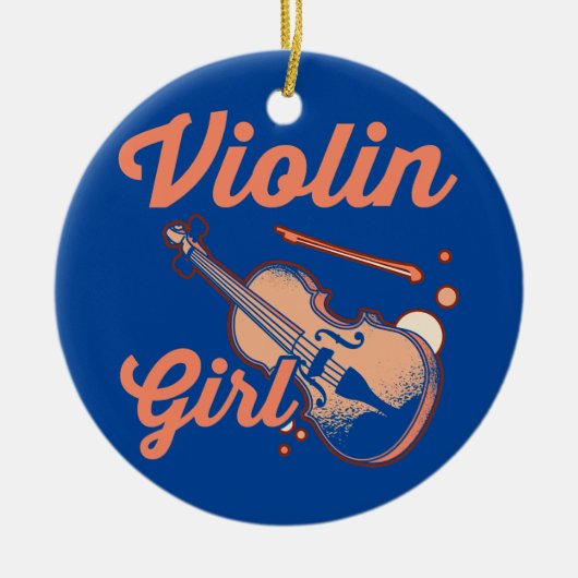 Violinist String Instrument Musician Music Lover Keramisch Ornament (Voorkant)