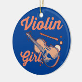 Violinist String Instrument Musician Music Lover Keramisch Ornament (Links)
