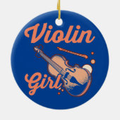 Violinist String Instrument Musician Music Lover Keramisch Ornament (Achterkant)