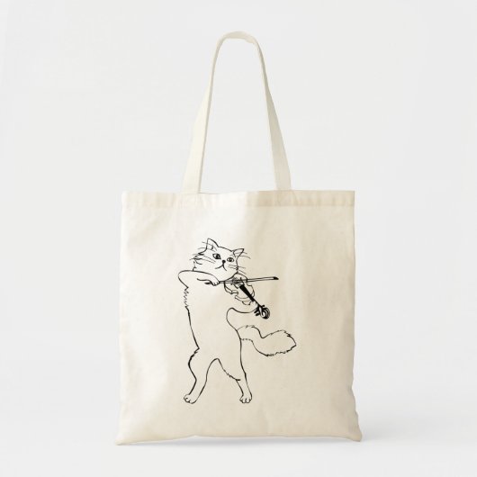 Violinist Violin Music Instrument Cat Tote Bag (Voorkant)
