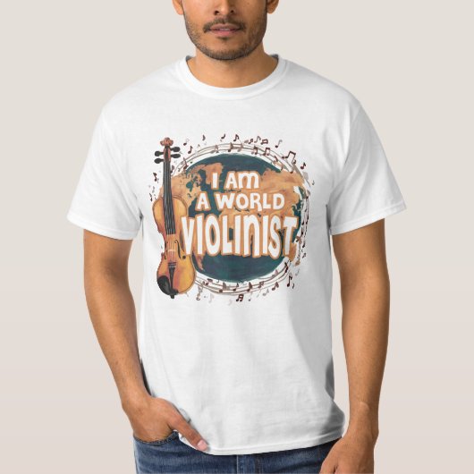 violinist world t-shirt (Voorkant)