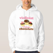 Violinist zal voor Chocolade spelen Hoodie (Voorkant)