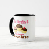Violinist zal voor Chocolade spelen Mok (Voorkant links)