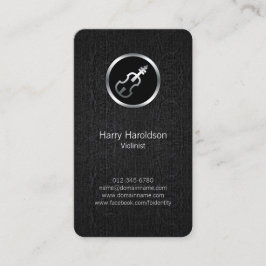 Violiniste Viool Icon Grunge visitekaartje