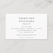 Violiniste Viool Muziekleraar Muzikant Visitekaartje (Achterkant)