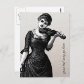  Violinistisch Briefkaart (Voorkant / Achterkant)