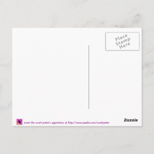 Violinistisch Briefkaart (Achterkant)