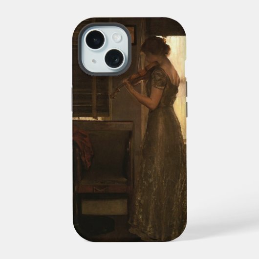 Violinistisch Briefkaart iPhone 15 Case (Achterkant)