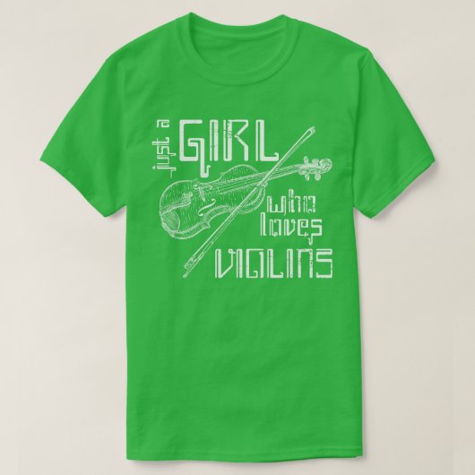 Violinistisch meisje Violin T-shirt (Design voorkant)