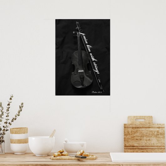 Violinistisch Poster (Keuken)
