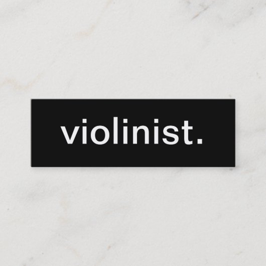 Violinistisch Visitekaartje (Voorkant)