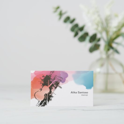 Violinistisch Visitekaartje (Staand voorkant)