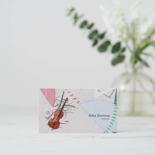 Violinistisch Visitekaartje (Staand voorkant)