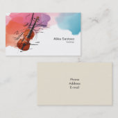 Violinistisch Visitekaartje (Voorkant / Achterkant)