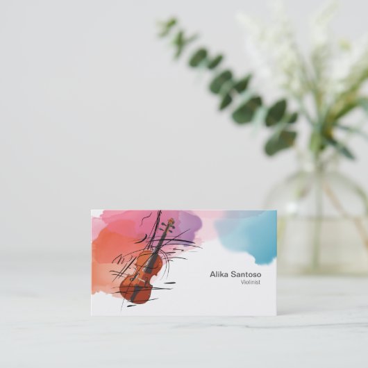 Violinistisch Visitekaartje (Staand voorkant)