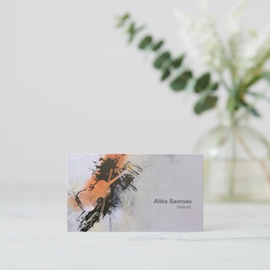 Violinistisch Visitekaartje (Staand voorkant)