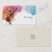 Violinistisch Visitekaartje (Voorkant / Achterkant)