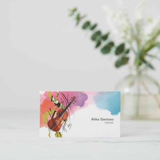 Violinistisch Visitekaartje (Staand voorkant)