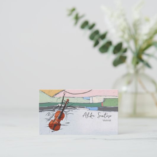 Violinistisch Visitekaartje (Staand voorkant)