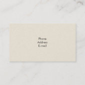 Violinistisch Visitekaartje (Achterkant)