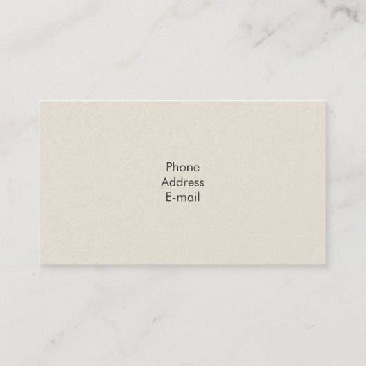 Violinistisch Visitekaartje (Achterkant)