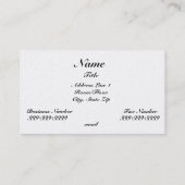 Violinistisch Visitekaartje (Achterkant)