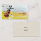 Violinistisch Visitekaartje (Voorkant / Achterkant)