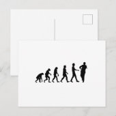 Violinistische evolutie briefkaart (Voorkant / Achterkant)