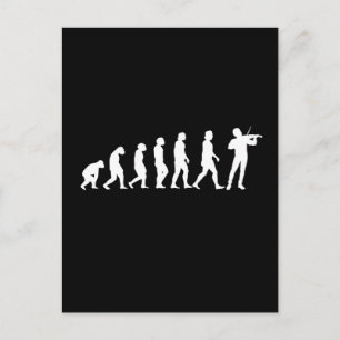 Violinistische evolutie briefkaart