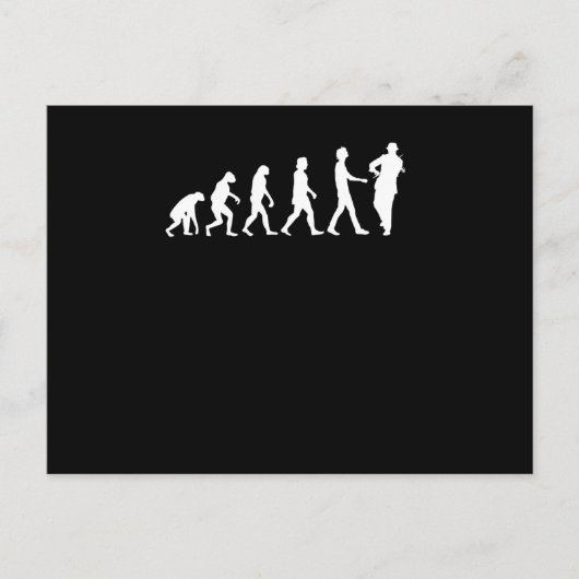 Violinistische evolutie briefkaart (Voorkant)