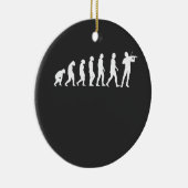 Violinistische evolutie keramisch ornament (Rechts)