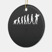 Violinistische evolutie keramisch ornament (Links)