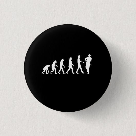 Violinistische evolutie ronde button 3,2 cm (Voorkant)