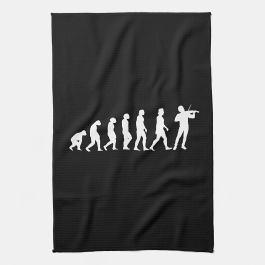 Violinistische evolutie theedoek (Verticaal)
