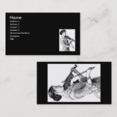 Violinistische profielkaart visitekaartje (Voorkant / Achterkant)