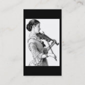 Violinistische profielkaart visitekaartje (Achterkant)