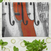 Violins American MoJo Kitchen Towel Theedoek (Gevouwen)