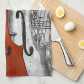 Violins American MoJo Kitchen Towel Theedoek (Quarter Fold)