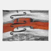 Violins American MoJo Kitchen Towel Theedoek (Horizontaal)
