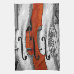 Violins American MoJo Kitchen Towel Theedoek