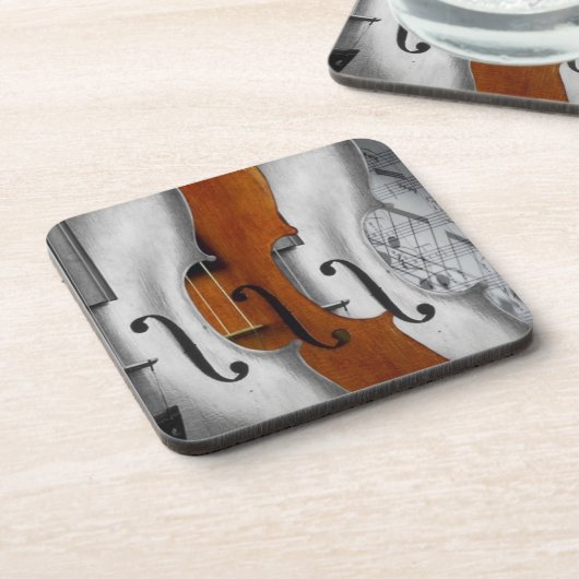 Violins Cork Onderzetter (Linkerzijde)