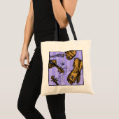 Violins en spinnen - Pop Gothic Nightmare Art Tote Bag (Voorkant (product))