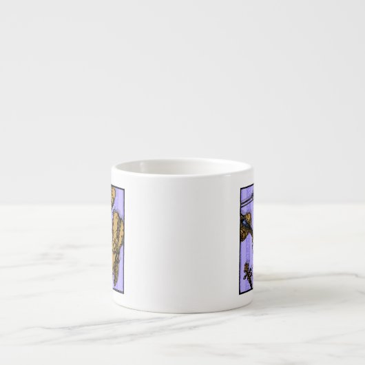 Violins en spinnen - Pop Gothic Nightmare Surreal Espresso Kop (Voorkant)