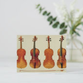Violins (LtoR): de 'Alard' van Antonio Stradivariu Briefkaart (Staand voorkant)