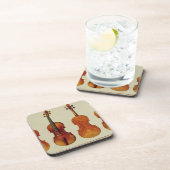 Violins (LtoR): de "Alard" van Antonio Stradivariu Drankjes Onderzetter (Rechterzijde)