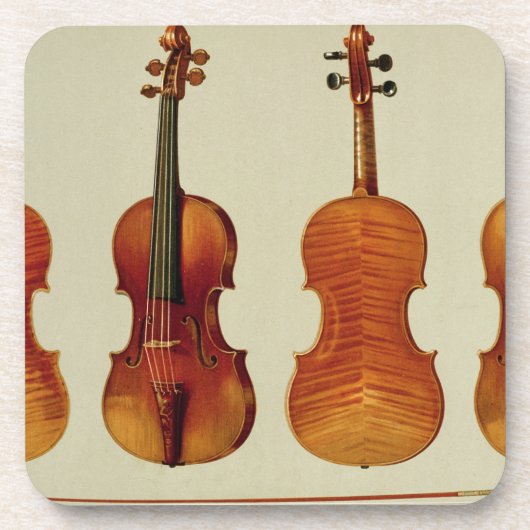 Violins (LtoR): de "Alard" van Antonio Stradivariu Drankjes Onderzetter (Voorkant)