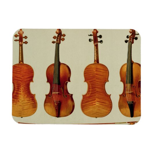 Violins (LtoR): de 'Alard' van Antonio Stradivariu Magneet (Horizontaal)