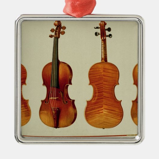 Violins (LtoR): de "Alard" van Antonio Stradivariu Metalen Ornament (Voorkant)