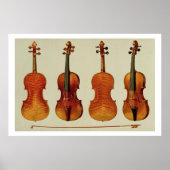 Violins (LtoR): de 'Alard' van Antonio Stradivariu Poster (Voorkant)