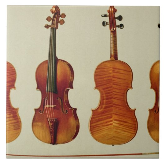 Violins (LtoR): de "Alard" van Antonio Stradivariu Tegeltje (Voorkant)